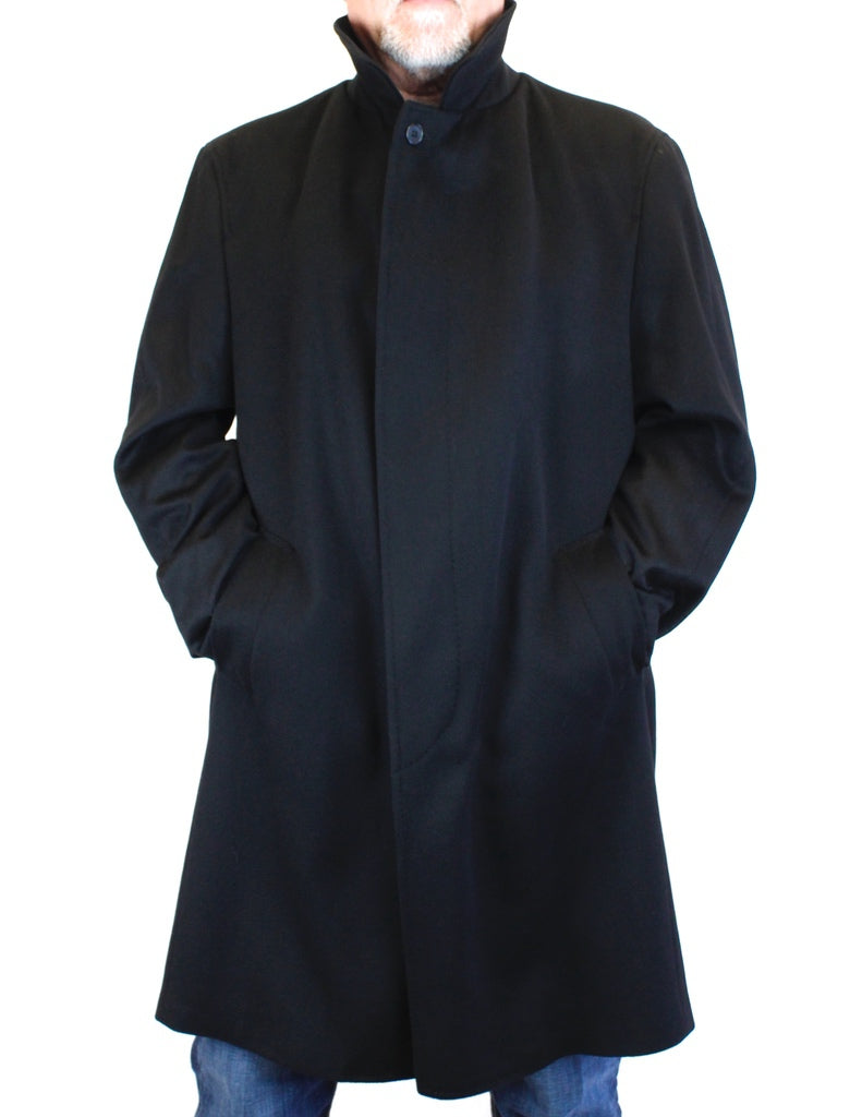 100 cashmere full length men's coat best sale