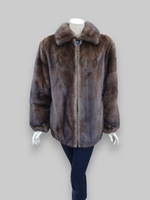 Unisex Lunaraine Mink Zip Jacket -Large