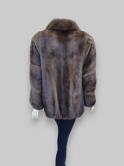 Unisex Lunaraine Mink Zip Jacket -Large