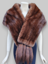 Sable Stole w/ Tails -Small