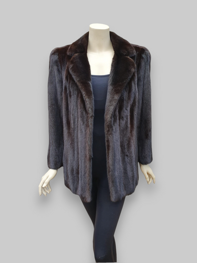 Vintage Dark Mink Jacket -Medium/Large