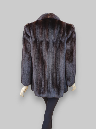 Vintage Dark Mink Jacket -Medium/Large