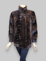 Vintage Sheared Pieced Mink Jacket -Medium