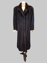 Vintage Unisex Mahogany Mink Coat -Size 40 Men's Large/Women's XL