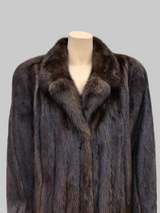 Vintage Unisex Mahogany Mink Coat -Size 40 Men's Large/Women's XL