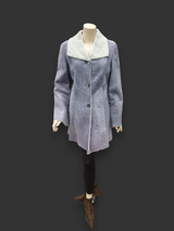 Gray Shearling Coat -Size 40