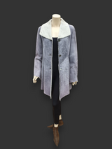 Gray Shearling Coat -Size 40