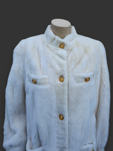 Vintage Glacial Mink & Sheared Mink Trim Jacket -Medium