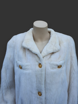 Vintage Glacial Mink & Sheared Mink Trim Jacket -Medium