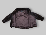 Vintage Dark Mink Zipper Jacket -Medium