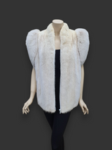 Vintage Blush Mink & Fox Vest -Medium/Large