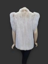 Vintage Blush Mink & Fox Vest -Medium/Large