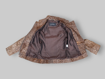 Leopard Stenciled Calf Jacket -Small/Medium