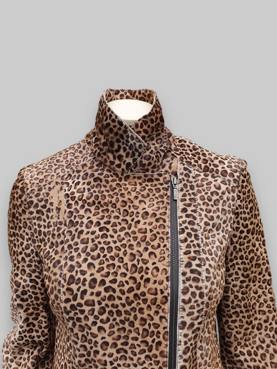 Leopard Stenciled Calf Jacket -Small/Medium