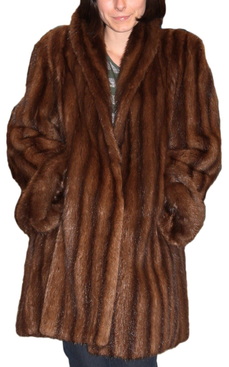 Vintage Mink Coat 50s Short Real Fur Jacket Luxurious Soft Glam